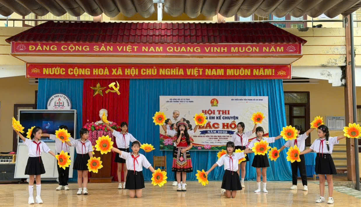 Liên đội Trường THCS Lý Tự Trọng tổ chức thành công Hội thi “Chúng em kể chuyện Bác Hồ” năm 2026