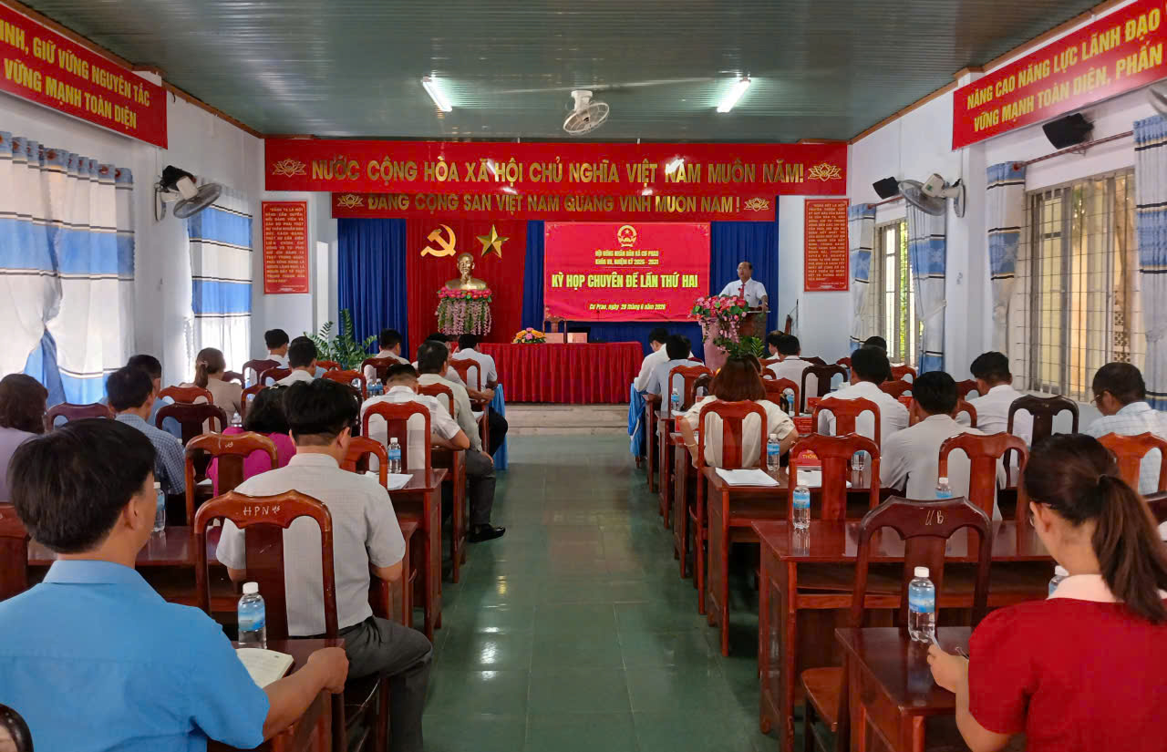 Hội đồng nhân dân xã Cư Prao khóa VII, nhiệm kỳ 2026 – 2031 tổ chức Kỳ họp Chuyên đề lần thứ Hai