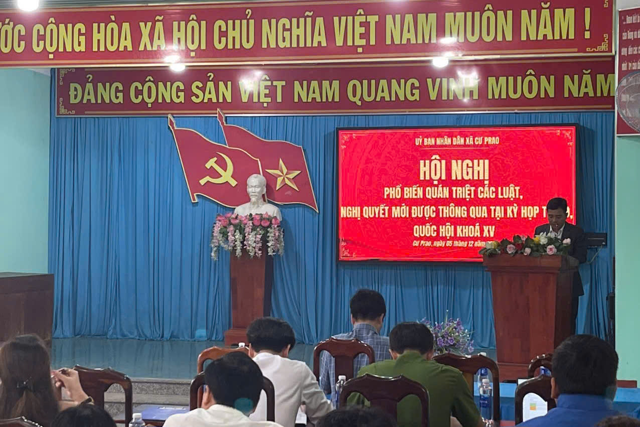 Hội nghị phổ biến, quán triệt các luật, nghị quyết được Quốc hội khóa XV thông qua tại Kỳ họp thứ 9