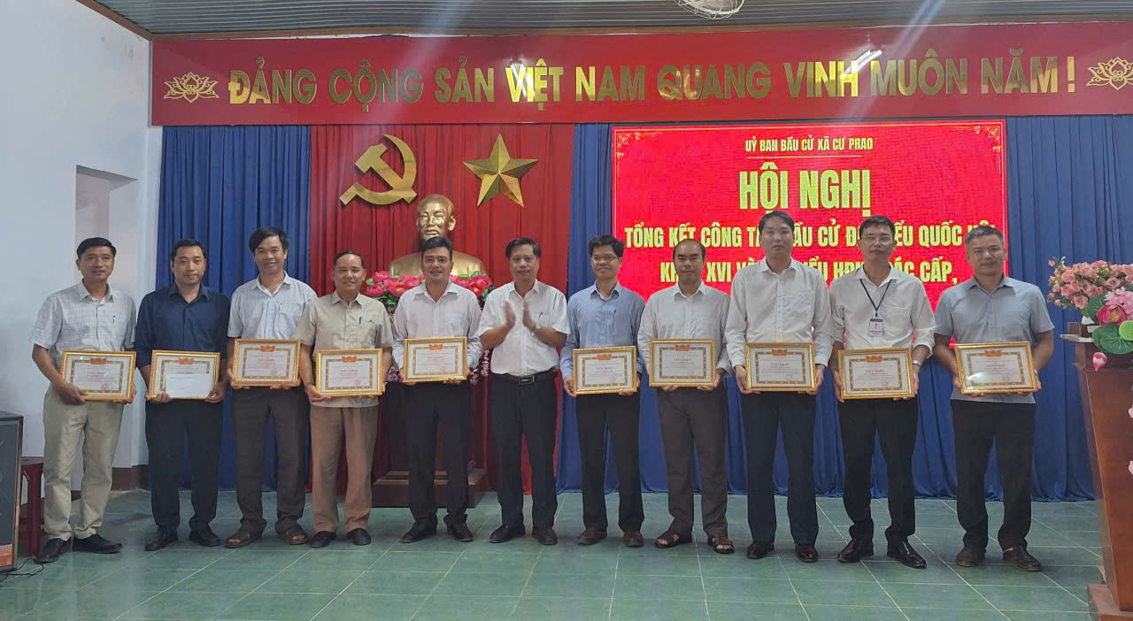Xã Cư Prao tổng kết công tác bầu cử đại biểu Quốc hội khóa XVI và đại biểu HĐND các cấp nhiệm kỳ 2026 – 2031