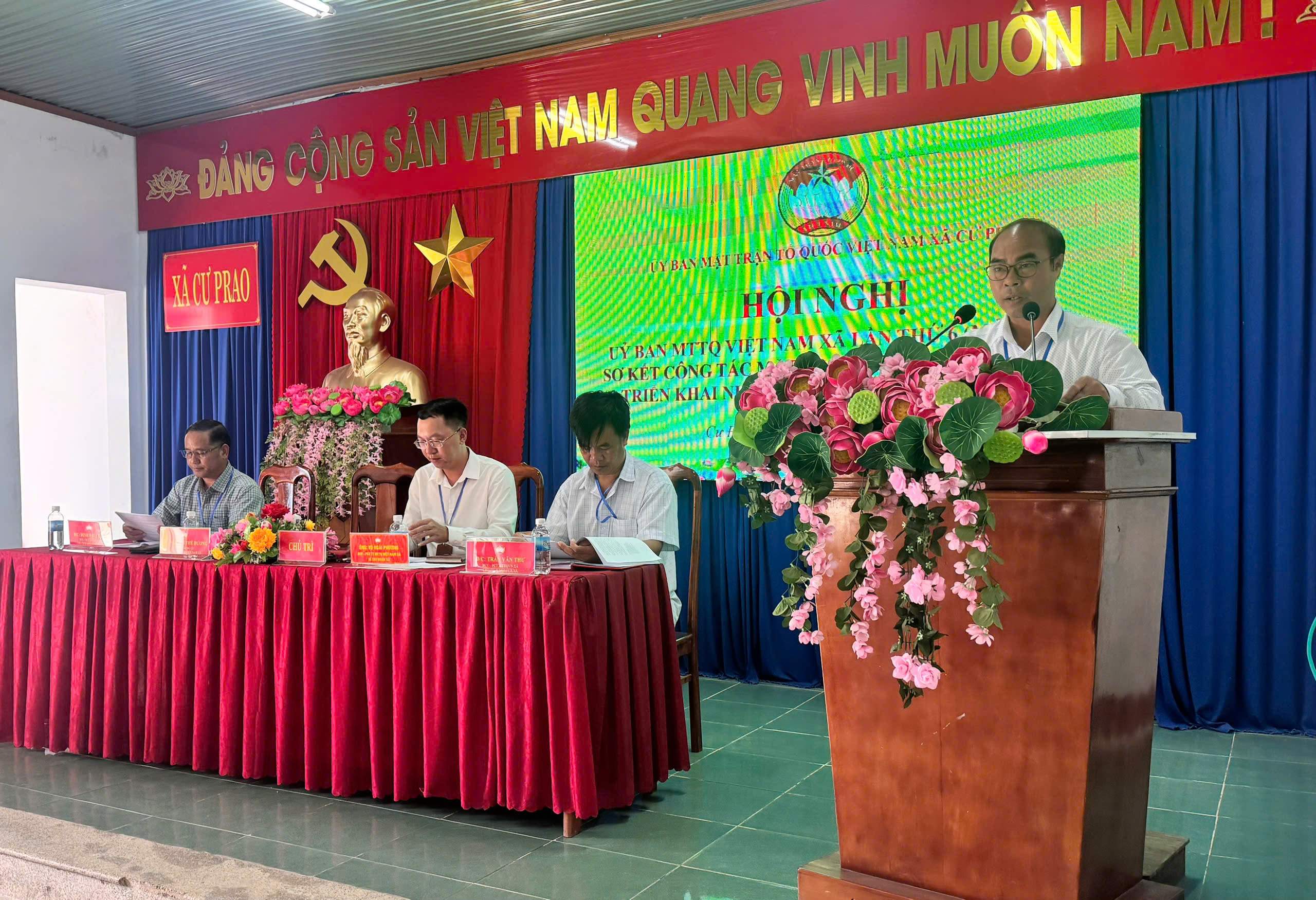 Cư Prao sơ kết công tác Mặt trận 9 tháng đầu năm, triển khai nhiệm vụ trọng tâm 3 tháng cuối năm 2026