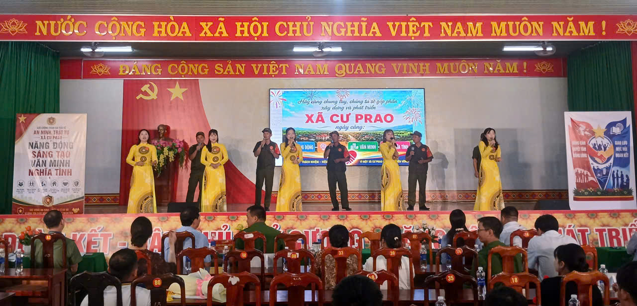 Xã Cư Prao đạt giải Nhì tại Hội thi Lực lượng tham gia bảo vệ an ninh trật tự ở cơ sở giỏi Cụm thi đua số 9