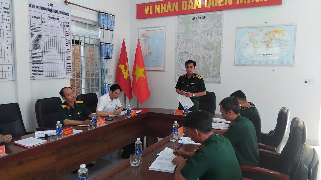 Ban Chỉ huy PTKV 4 - M’Drắk kiểm tra, đánh giá toàn diện kết quả huấn luyện tại xã Cư Prao