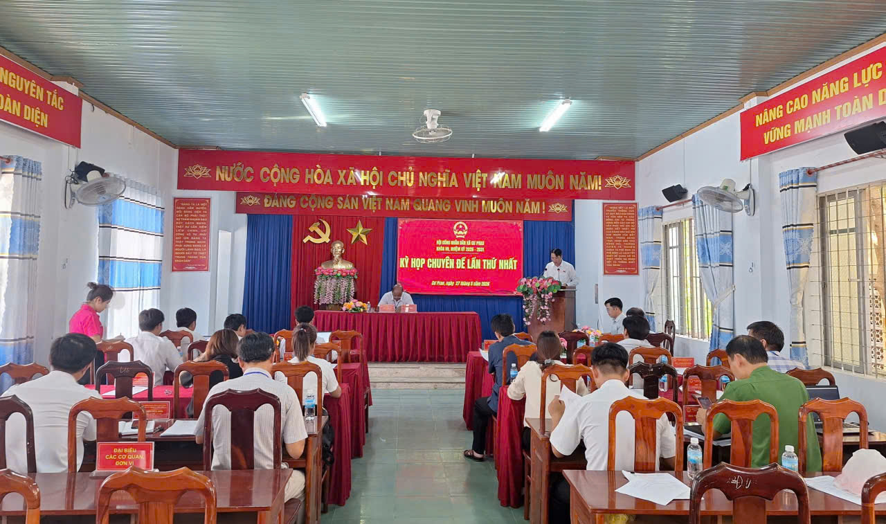 HĐND xã Cư Prao tổ chức thành công Kỳ họp chuyên đề lần thứ Nhất