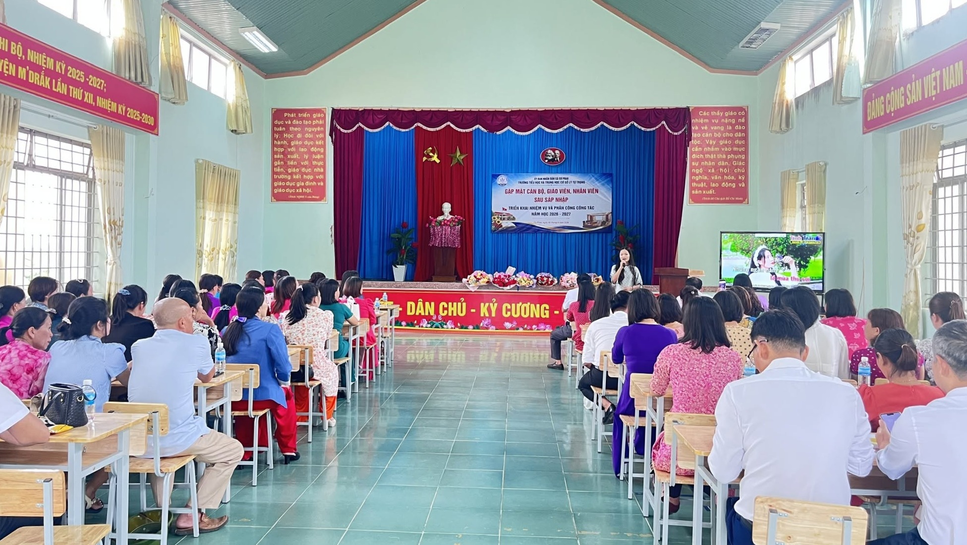 Trường Tiểu học và THCS Lý Tự Trọng sẵn sàng cho năm học mới sau sáp nhập