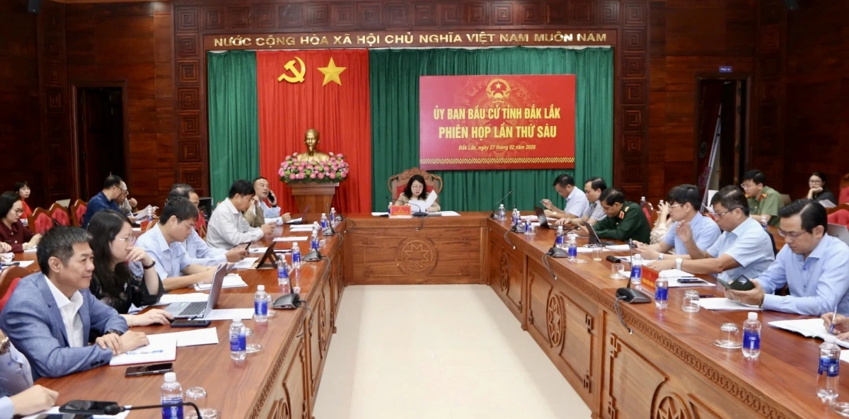 Xã Cư Prao tham dự trực tuyến phiên họp lần thứ sáu của Ủy ban Bầu cử tỉnh Đắk Lắk, quyết tâm hoàn thành tốt nhiệm vụ bầu cử