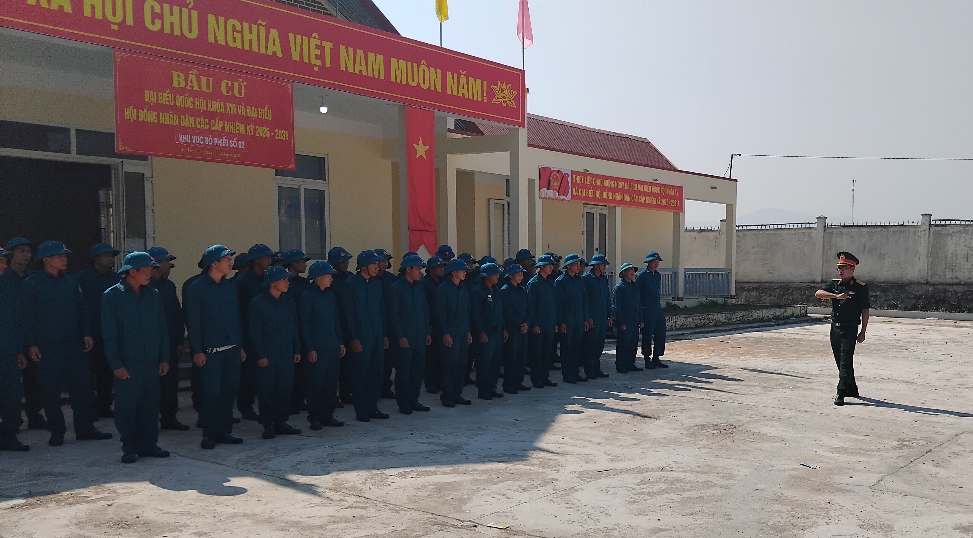 Xã Cư Prao khai mạc huấn luyện dân quân năm thứ nhất năm 2026
