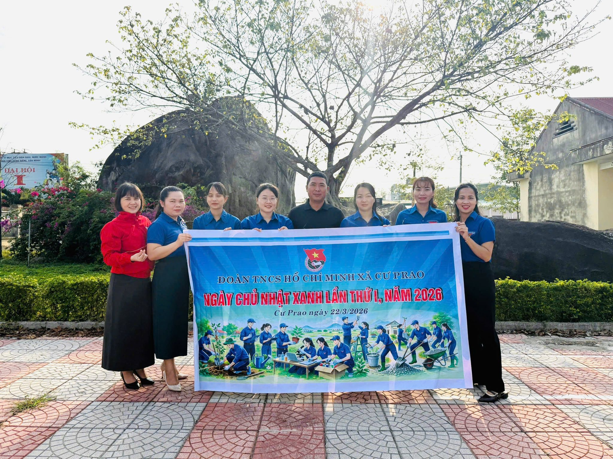 Tuổi trẻ Cư Prao ra quân hưởng ứng “Ngày Chủ nhật xanh” năm 2026