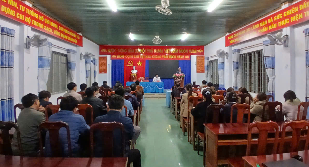 Xã Cư Prao tổ chức hội nghị lấy ý kiến cử tri nơi công tác đối với người ứng cử đại biểu HĐND xã nhiệm kỳ 2026 – 2031