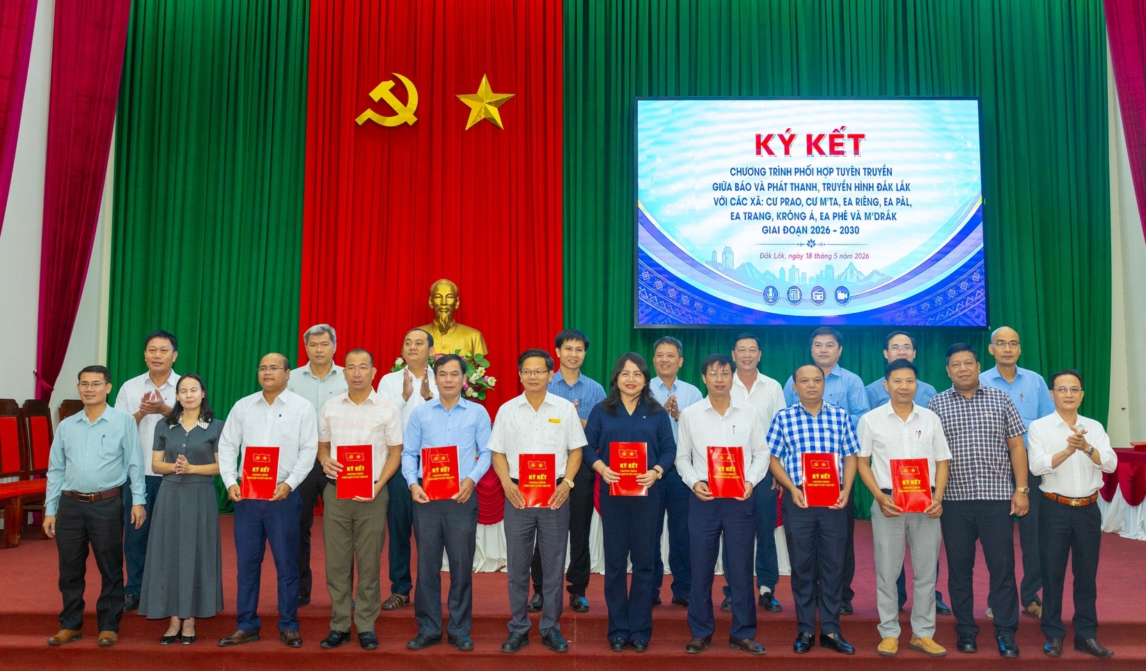 Xã Cư Prao ký kết chương trình phối hợp tuyên truyền với Báo và Phát thanh, Truyền hình Đắk Lắk giai đoạn 2026 – 2030